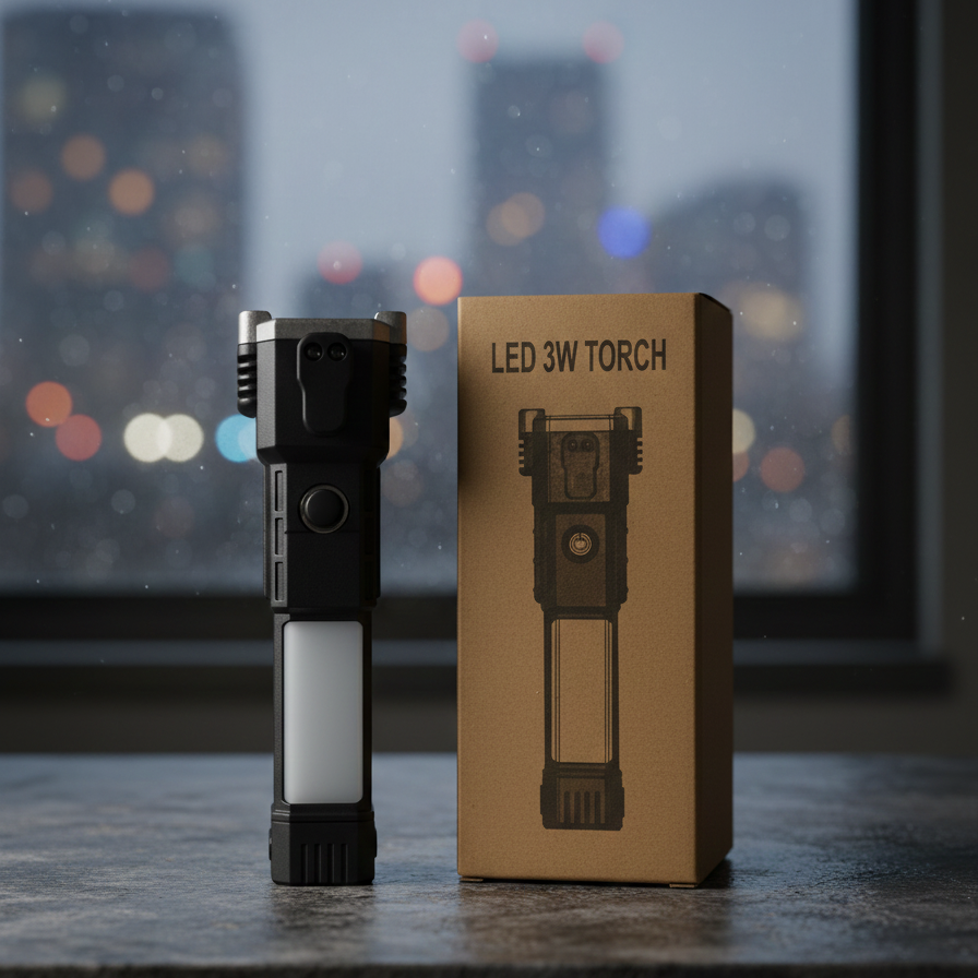 Ultra-Bright LED Torch Flashlight: