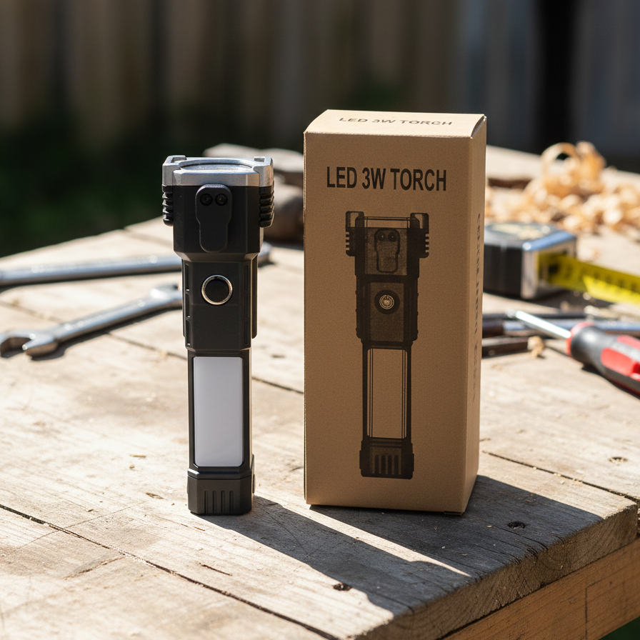 Ultra-Bright LED Torch Flashlight: