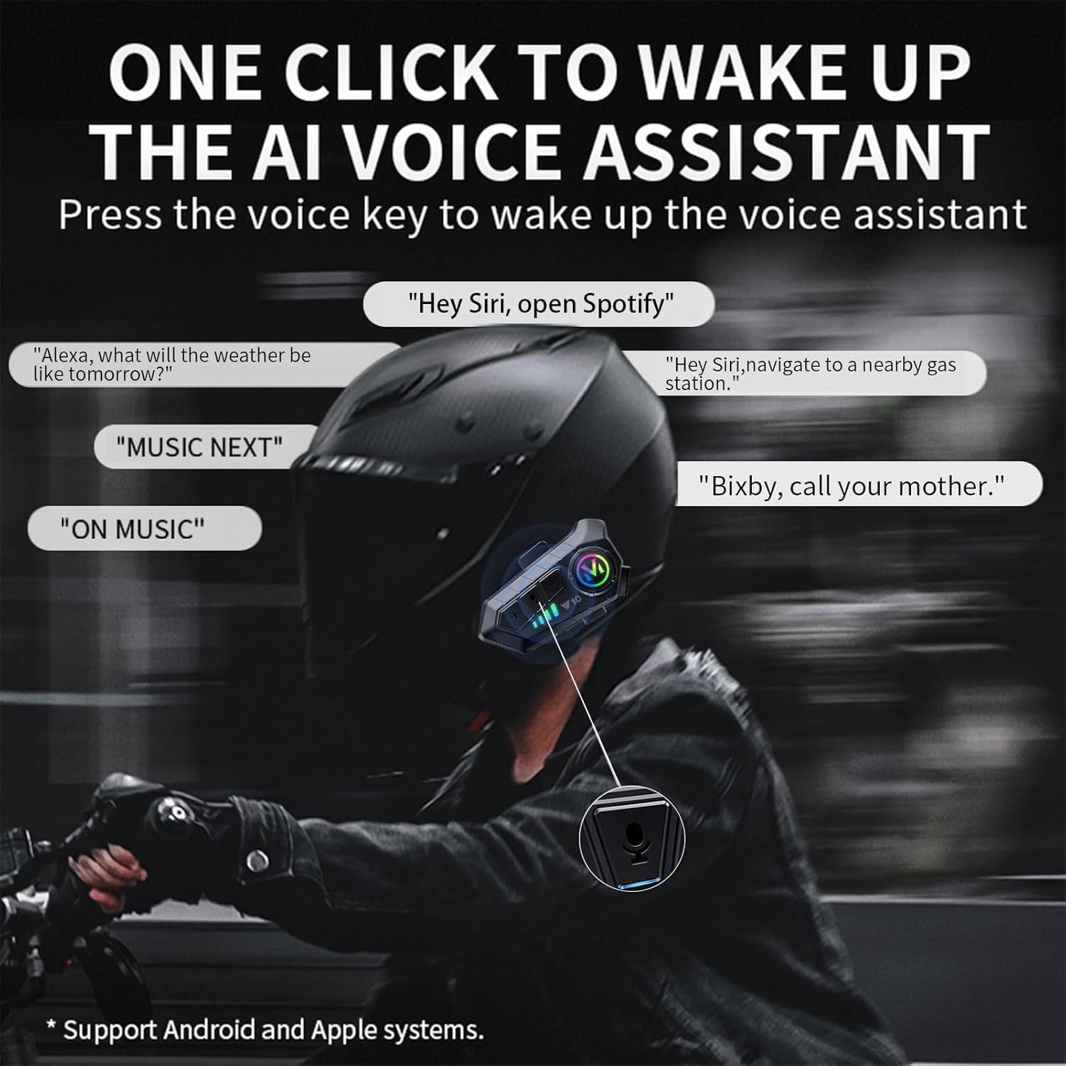 Motorcycle Helmet Bluetooth Headset