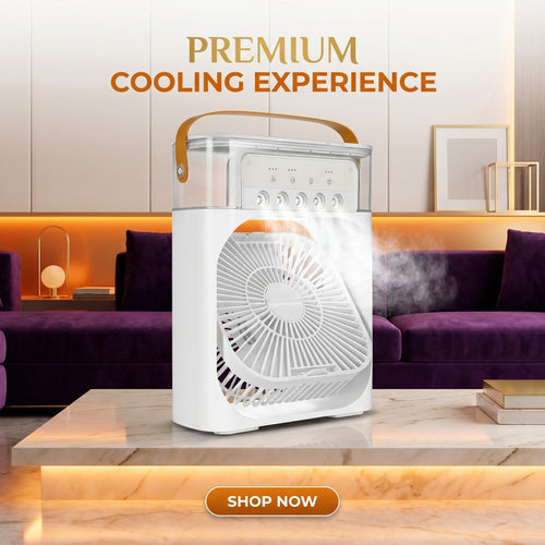 10-Inch Desktop Water Mist Fan x